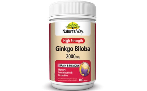 Ginkgo Biloba 2000mg hộp 100 viên Nature Way - Hoạt huyết dưỡng não của Úc